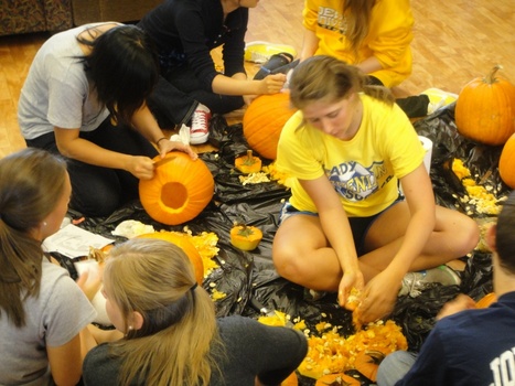 Mentoring at a Halloween Program