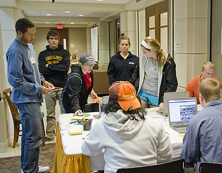 Greg Screws, ITAP 2013, leading a workshop