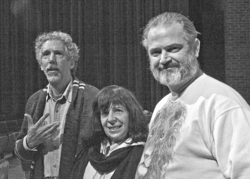 The Living Theatre Workshop Co-Founders Jerry Goralnick and Lois Kagan Mingus assist Professor Tim Good's Winter Term Class in preparation for Mysteries ... and Smaller Pieces