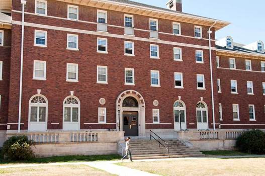 Exterior of Lucy Rowland Hall