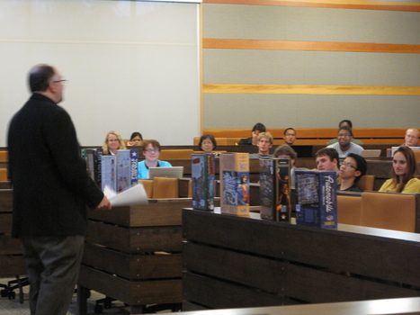 Edward Castronova (Indiana University) presenting the keynote address “Moral Choice in Videogames: Tolkien and the Rebirth of Natural Law”