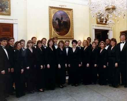 DePauw’s Century Singers perform at the White House - 1990