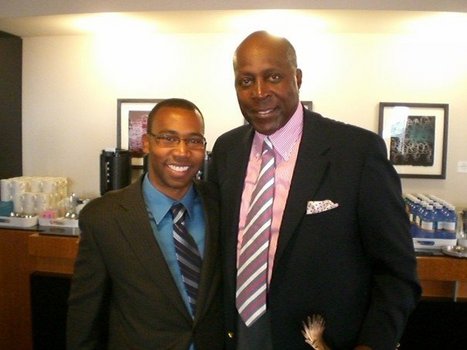 Brandon Piper with Vernon Jordan at The White House