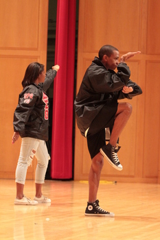 Members of NPHC & MGC perform during Greek God & Goddess 2010