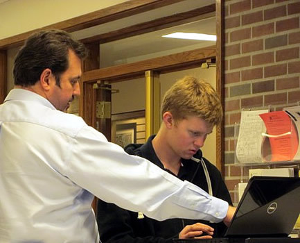 The Laptop Support Center  assists students with laptop repairs and service.