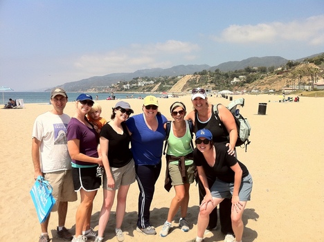 Los Angeles alumni at "Heal the Bay" beach cleanup. These alumni are a perfect example of how DePauw's commitment to service does not end with graduation!