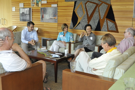 Small group conversations are a hallmark of "Retreats at DePauw"