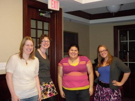 New Members 2011-2012 (L to R): Vanessa Maxwell, Kate Harris, Julissa Palomo, and Laura Crawford