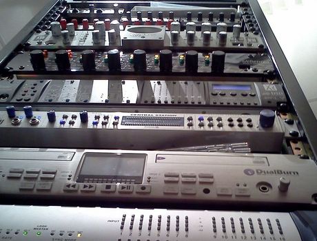 Audio Recording Studio Control Room