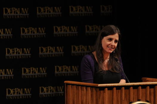 Rebecca Skloot during her Ubben Lecture.