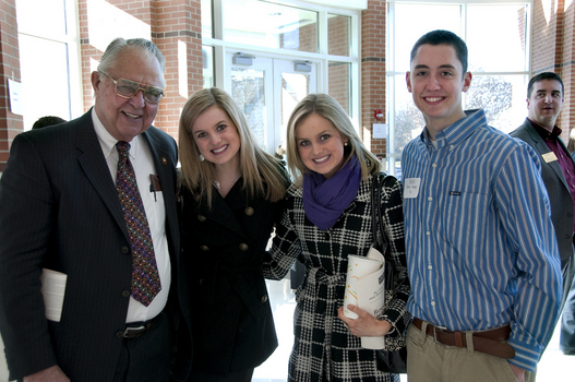 Students and alumni pose for a quick photo during the 2010 Alumni Healthcare and Legal Professionals Weekend.