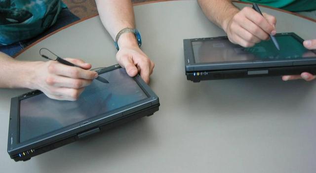 Some of the pen-based computers I studied in collaboration with a computer science professor.