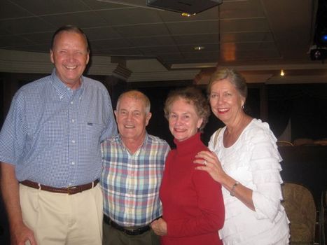 Tahitian Jewels Cruise '12 - Ron Randall '62, Joe Allen '58, Bonnie Darling Allen '61 and Carole Lee Clark Randall '61
