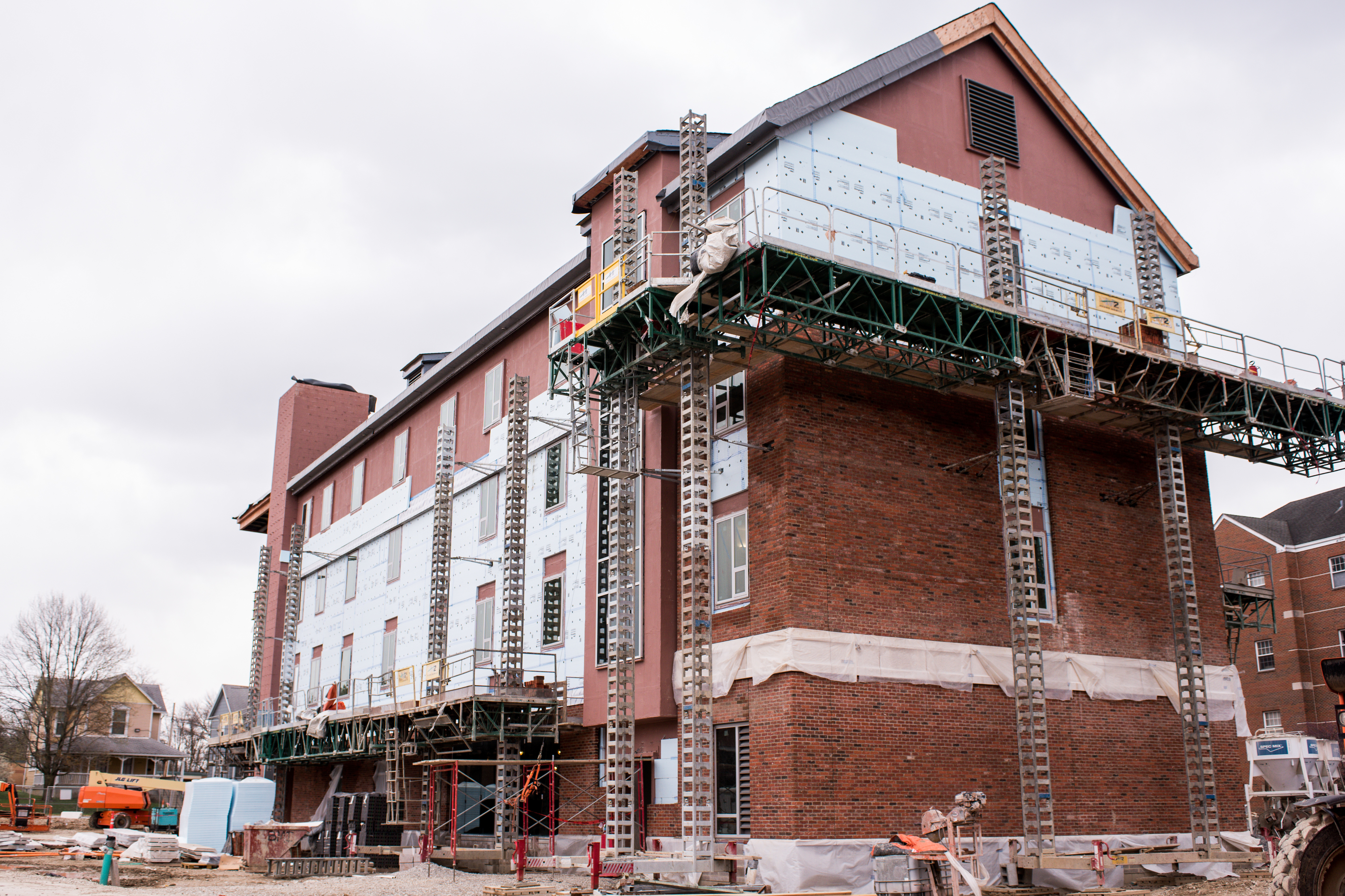 Another view of the side of residence hall 1