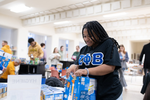 ΖΦΒ member during MLK Service day