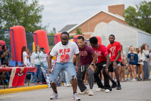KAΨ members at CDI's Block Party