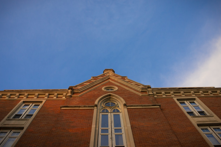 East college from below