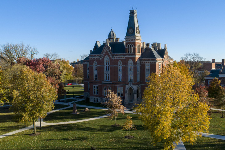 East College on a bright day 