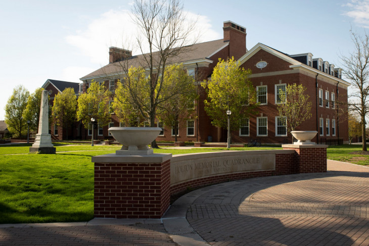 The quad with Asbury in the background