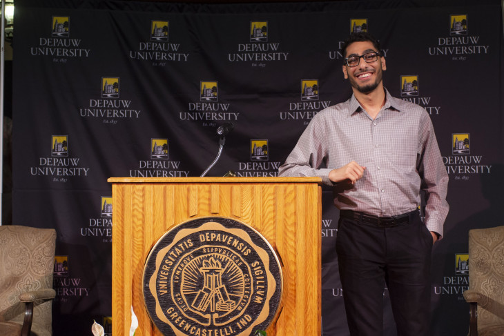 Mahmoud at last year's academic awards 