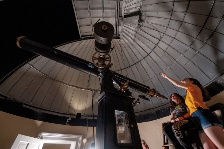 The telescope at McKim Observatory