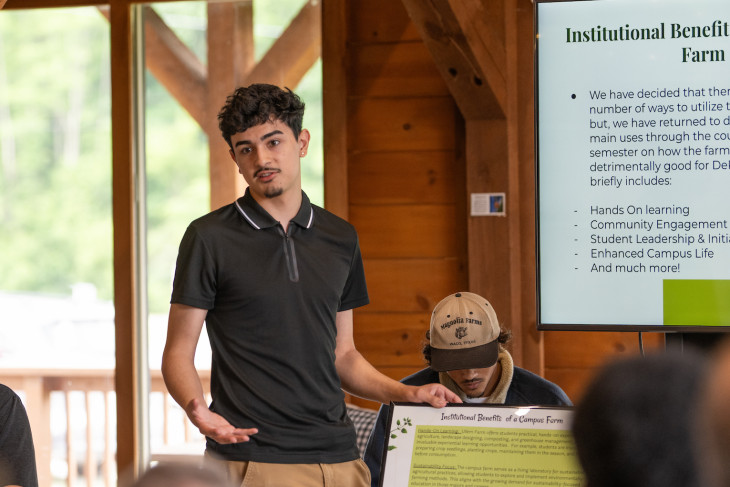 Daniel Villa in a candid classroom setting