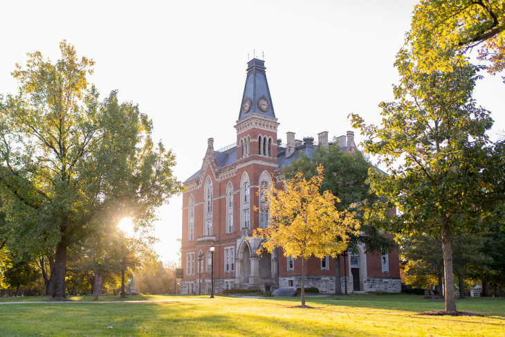 view of east college from the ground