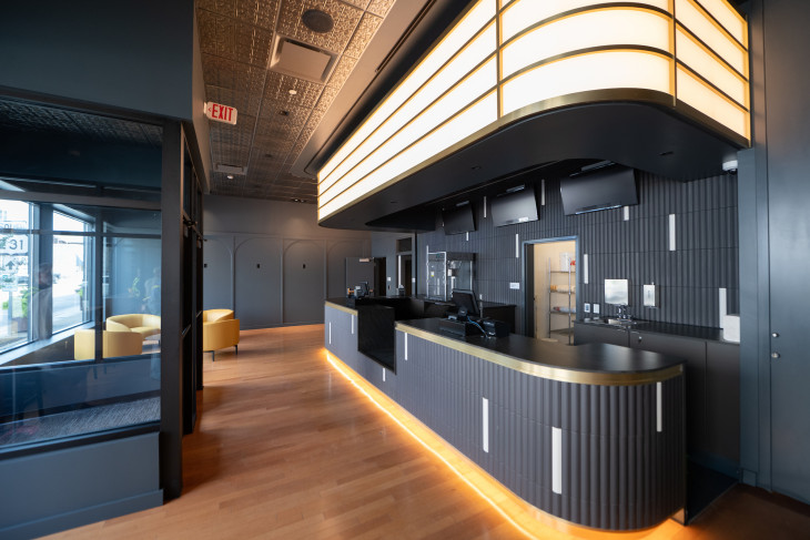 Box office for DePauw's Cinema on the Square