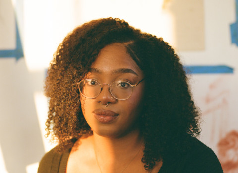 black female artist head shot