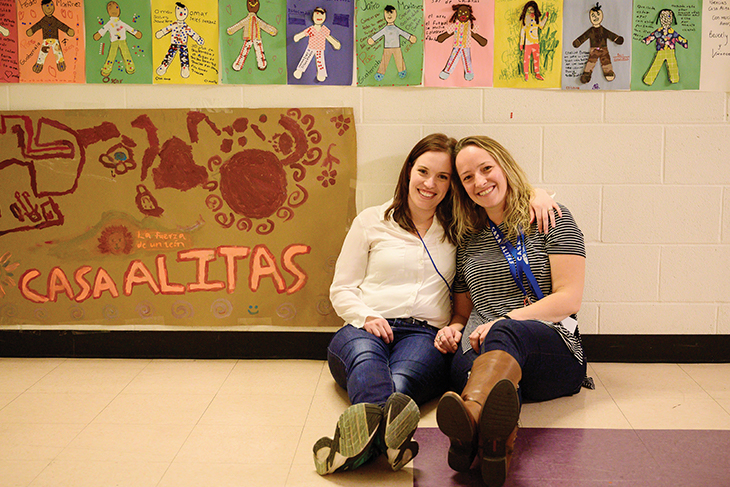 Maggie Musgrave ’11 and Rachel Cheeseman ’12 at Casa Alitas