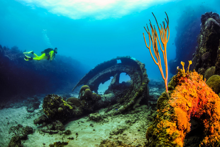 Warren on the Orquendo wreck