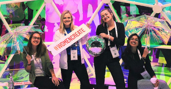 Seven Women Attend the Grace Hopper Celebration of Women in Computing (Fall 2018)