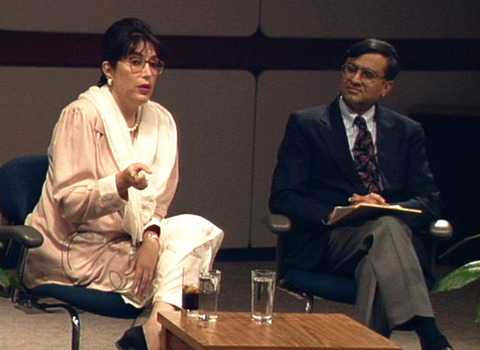 Benazir Bhutto visiting DePauw