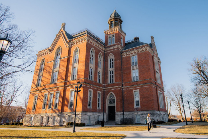 East College on a bright day