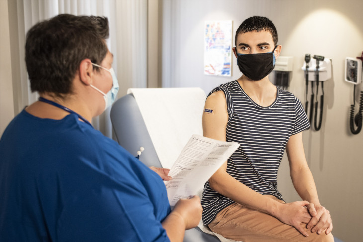 people at clinic