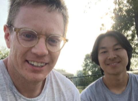 Dr. Derek Ford and Masaya Sasaki smiling together