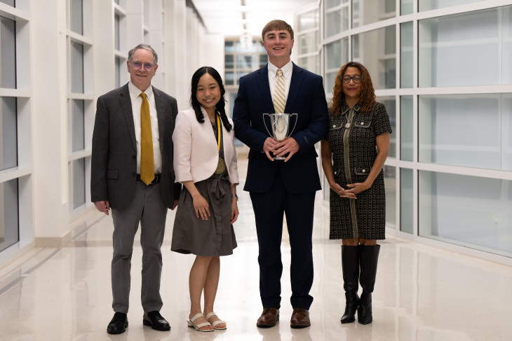 Dr. White and Dave Berque with the Murad Medal and Walker Cup Winners