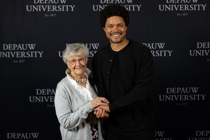 Trevor Noah and Sharon Ubben