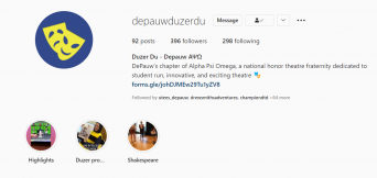 A screenshot of Duzer Du's Instagram page.