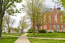 East College view from the lawn