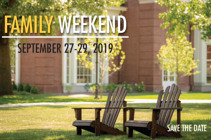 Family Weekend Save the Date Image