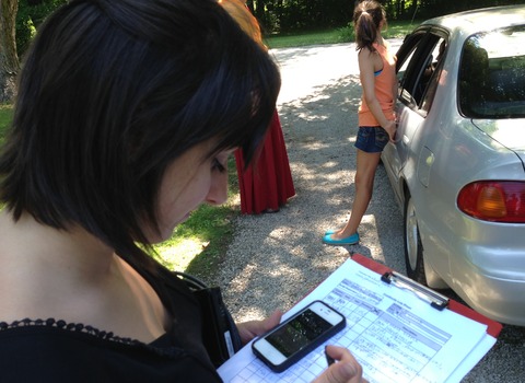 Film Studies student reviewing a script
