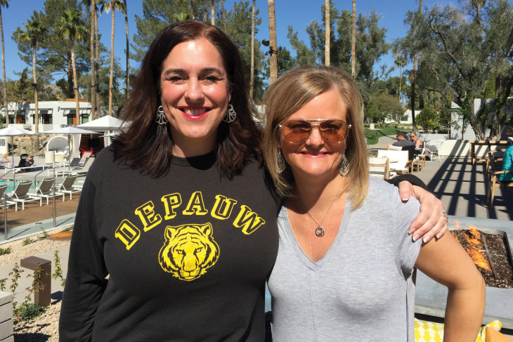 Melinda Maine Garvey ’89 and Elizabeth “Beth” Hentze Owens ’89 