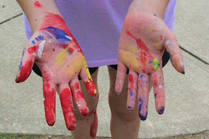 painted hands