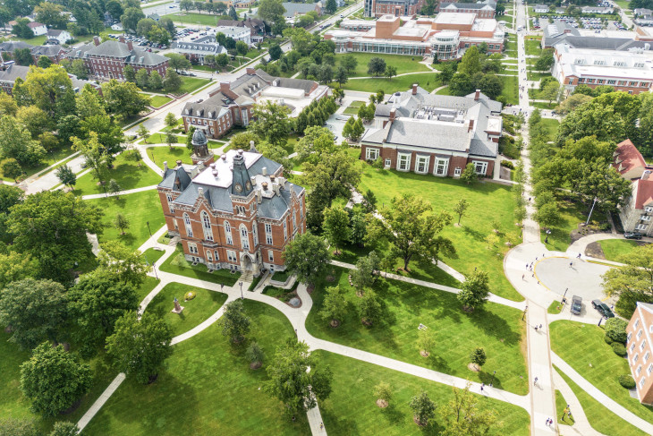Aerial of DePauw University
