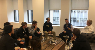 Student visit with Jason Becker, CEO of DYKNOW