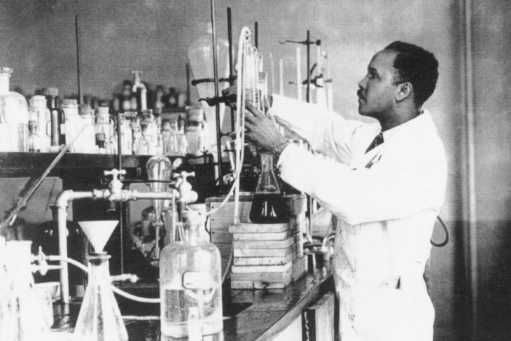 Percy Julian in Minshall Laboratory