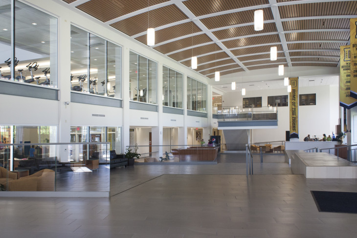 Lobby at the Lilly Center at DePauw