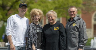 McDermond Center Staff - Professor Jeff Gropp, Sarah Miller, Sandy Smith and Steve Fouty