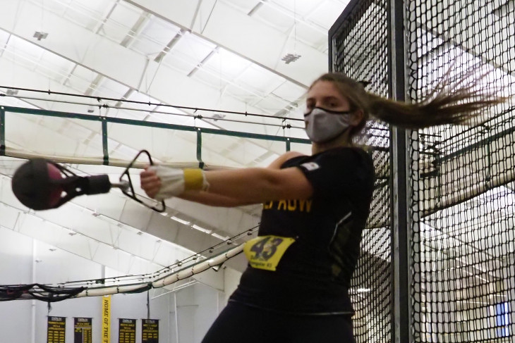 Masked shot putter